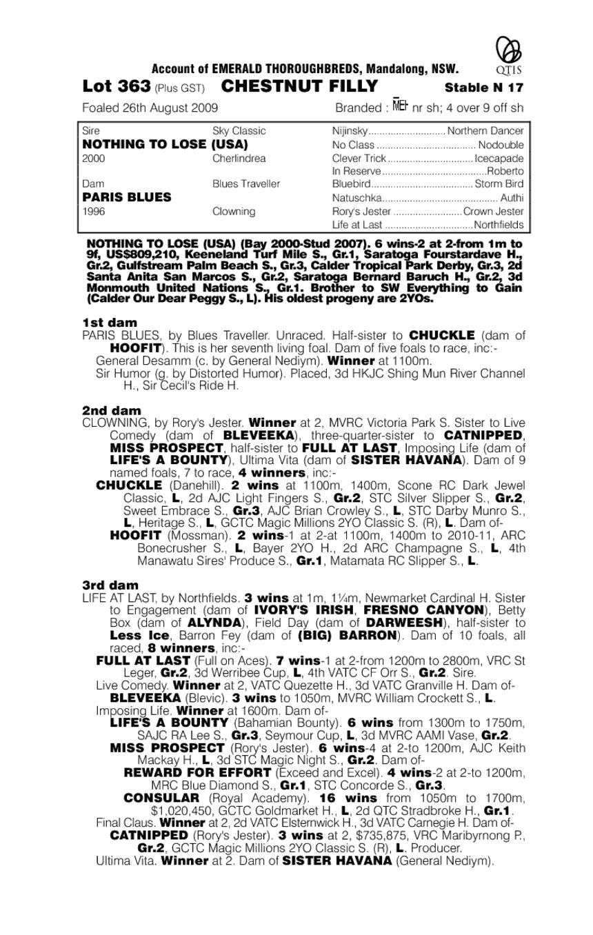 Madame Vavasour - pedigree