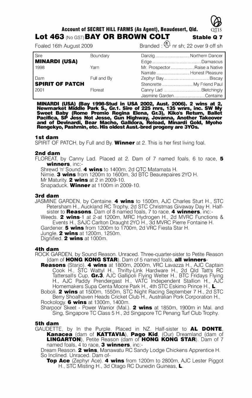 I'm Not Over - pedigree