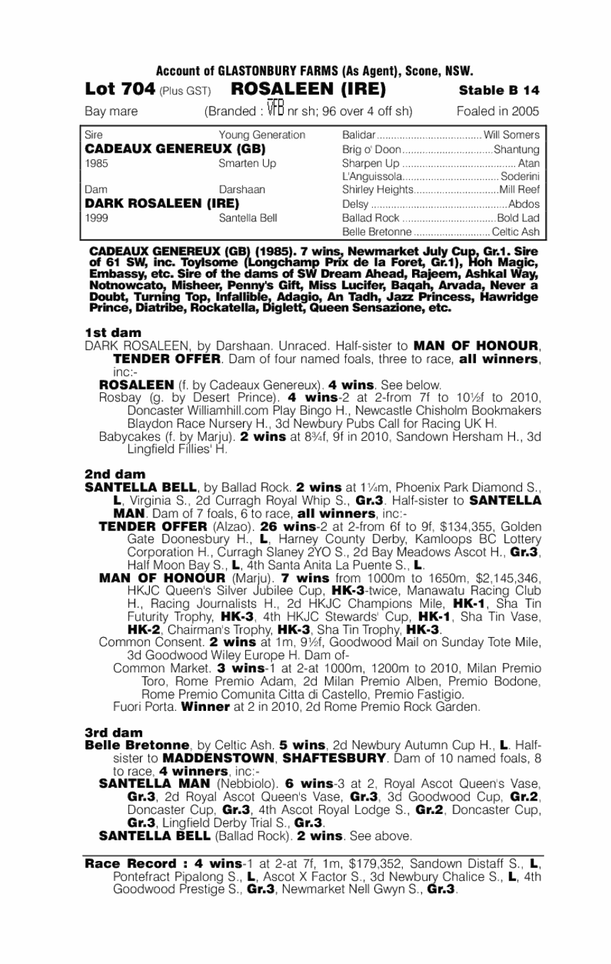 Rosaleen (IRE) - pedigree