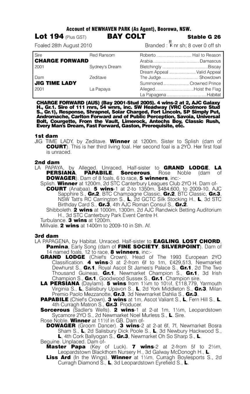 Seguidilla - pedigree