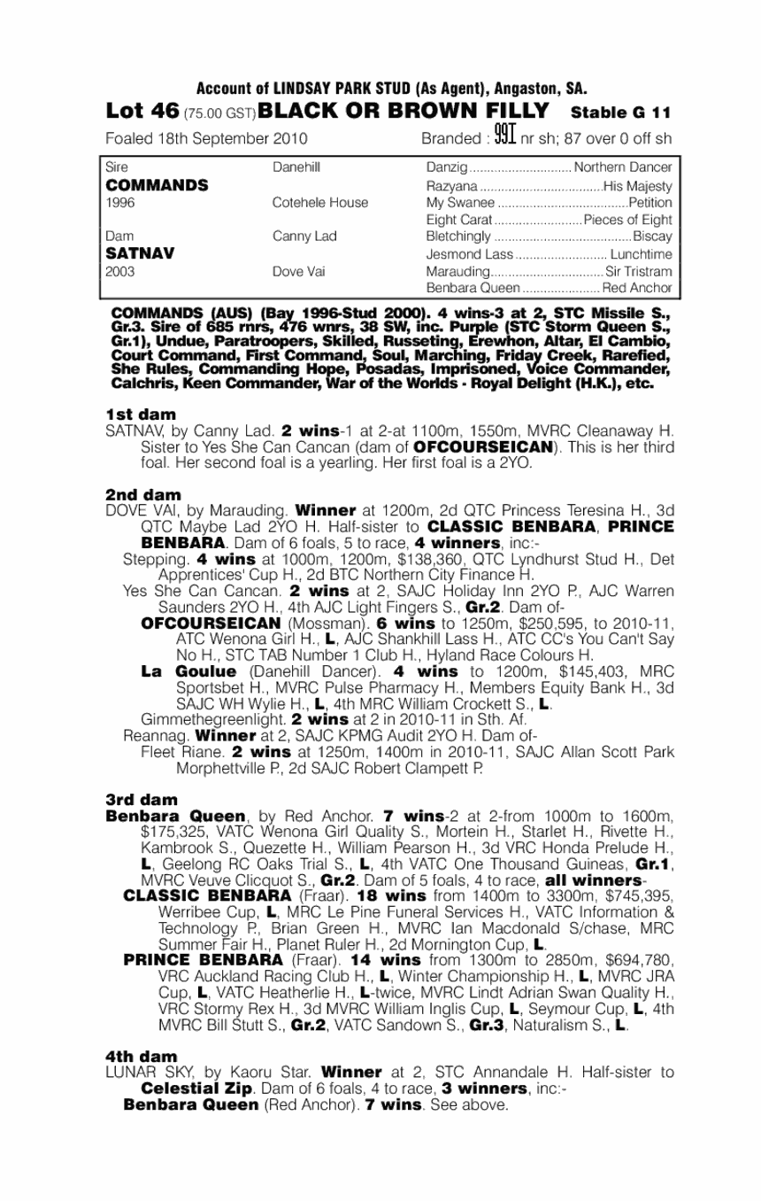 Gregers (AUS) - pedigree