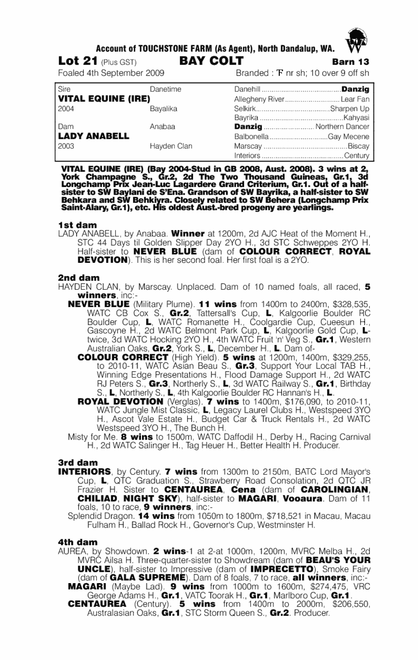 Apocalypse Now - pedigree