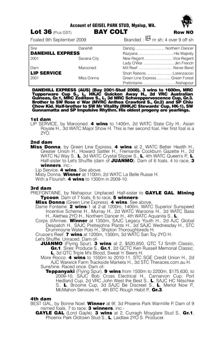 Express Service - pedigree