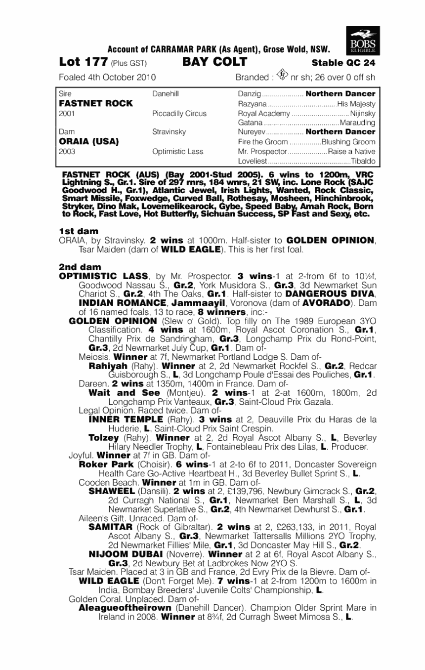 Rochallor - pedigree