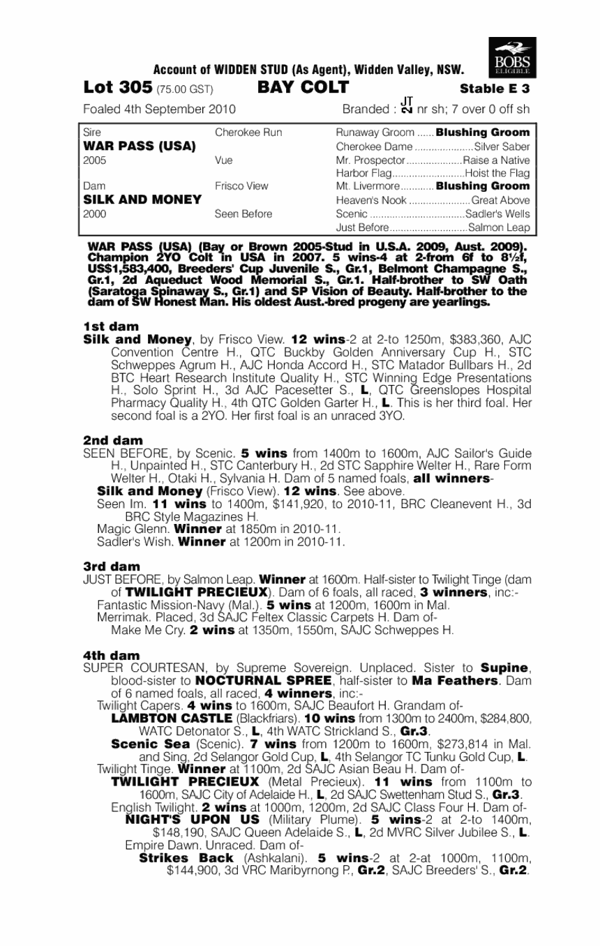 Chickamauga - pedigree