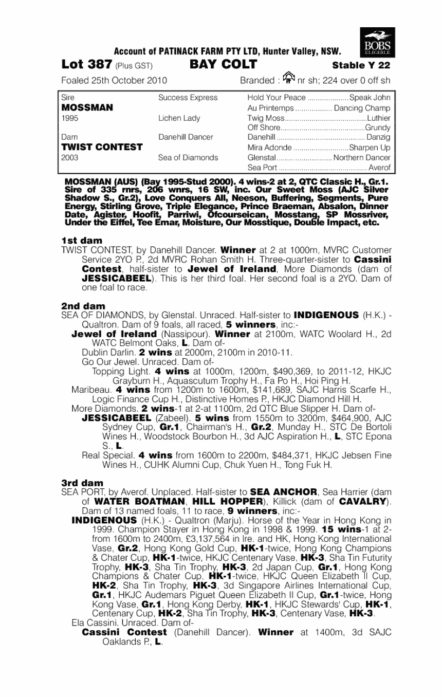 Another Effort - pedigree