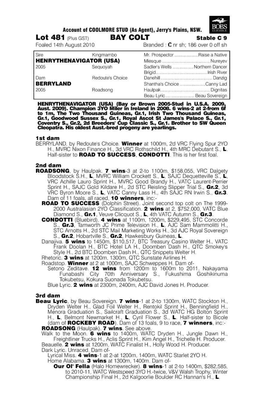 Regarding Henry - pedigree