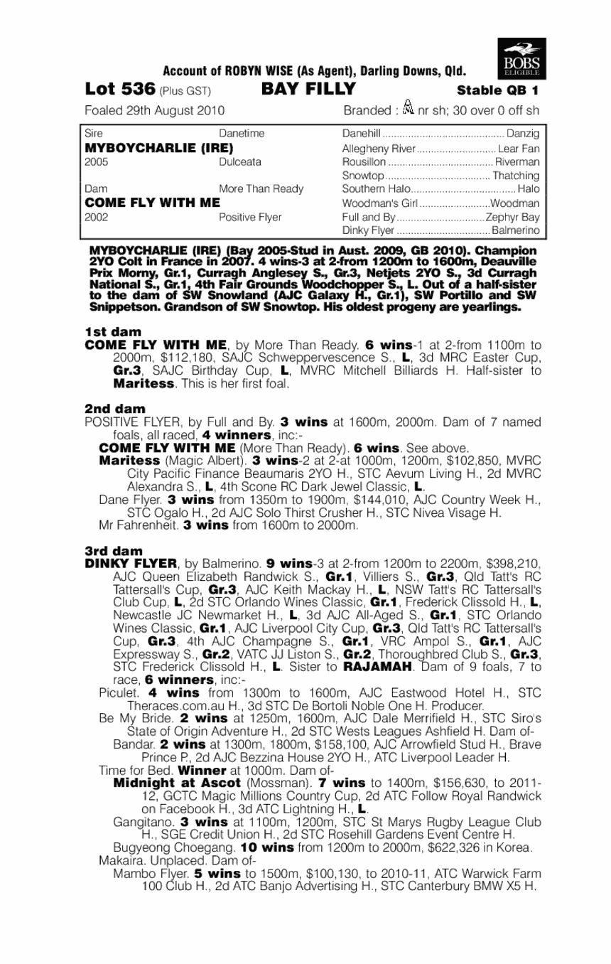 My Girl Charlie - pedigree