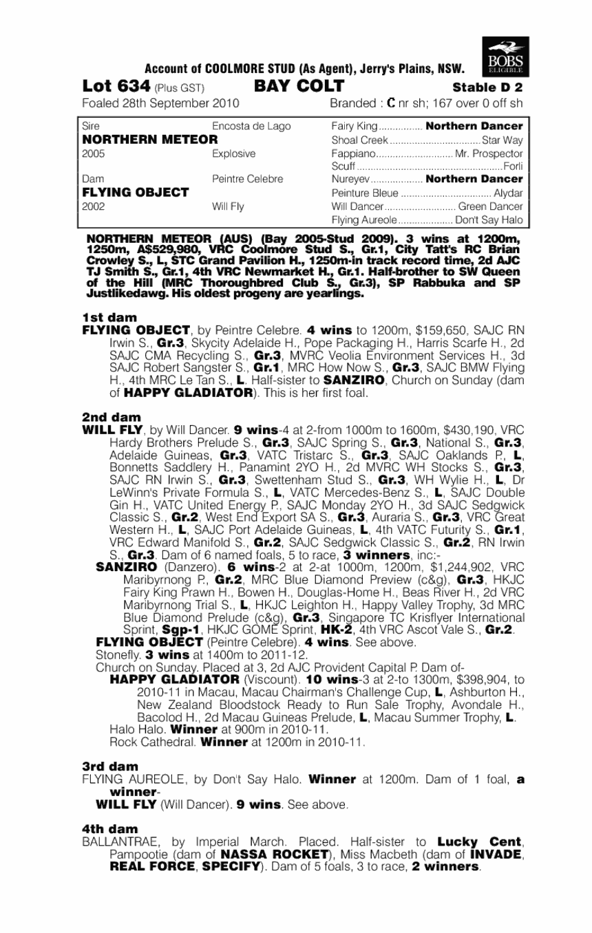 One Step Beyond - pedigree