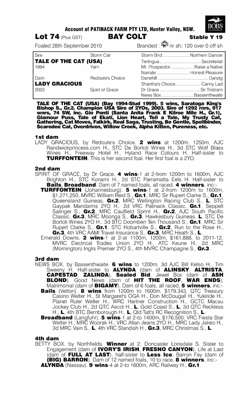 Gracious Prospect - pedigree