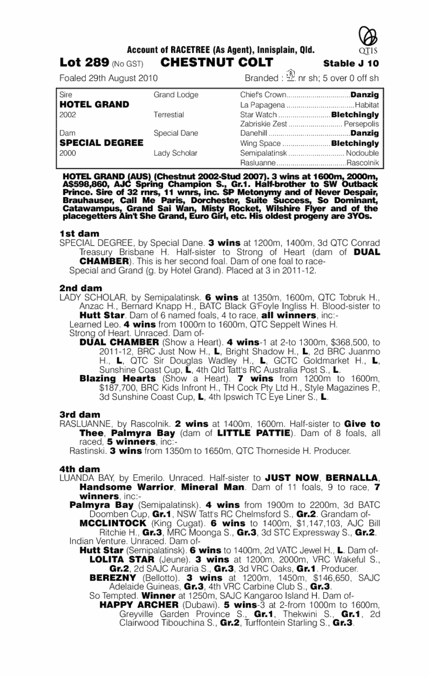 Racing In The Wind (AUS) - pedigree