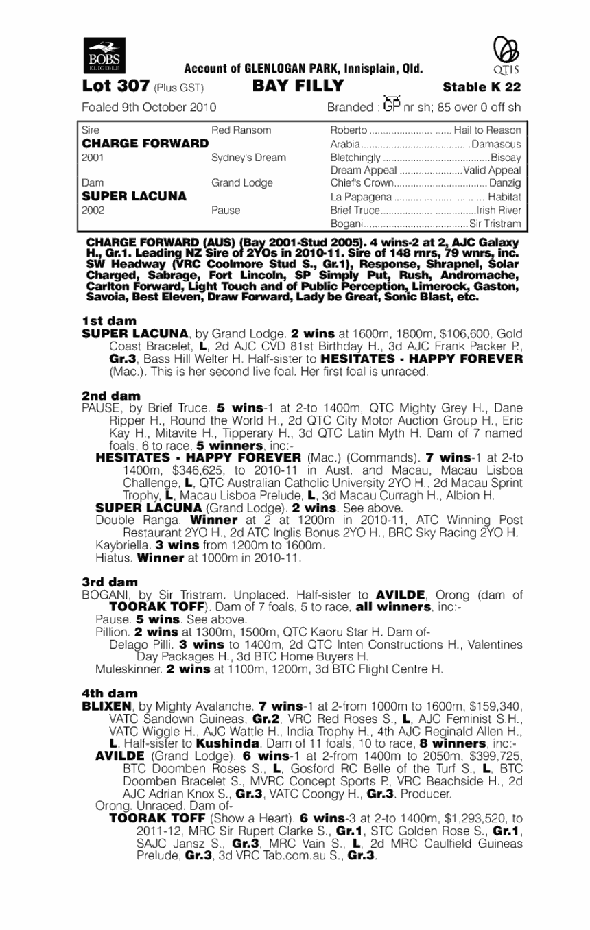 Chargalucca - pedigree