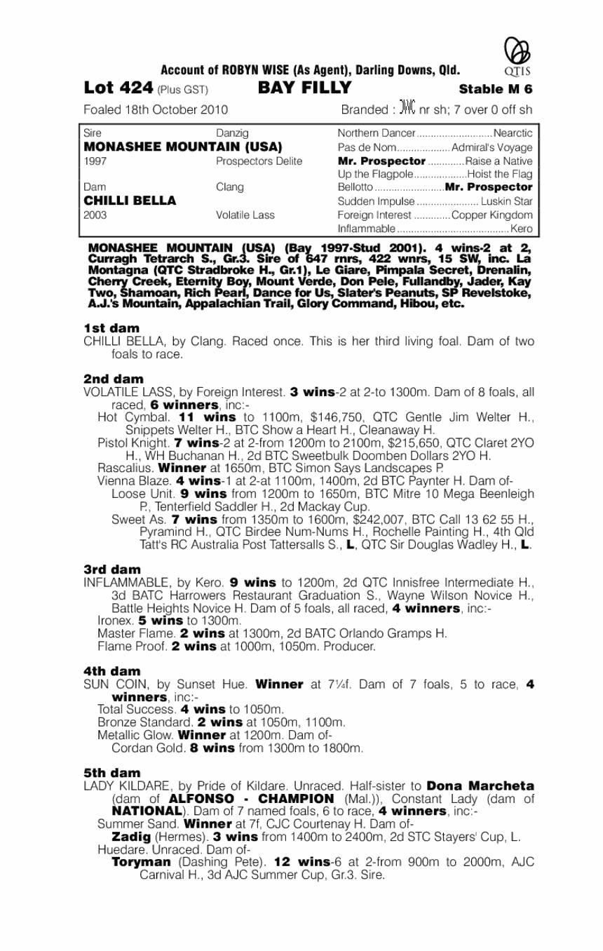 Bella Rocket - pedigree