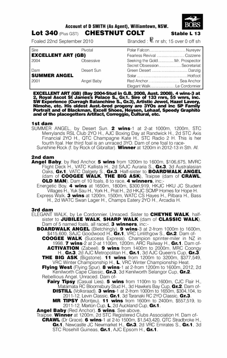 Pirandello (AUS) - pedigree