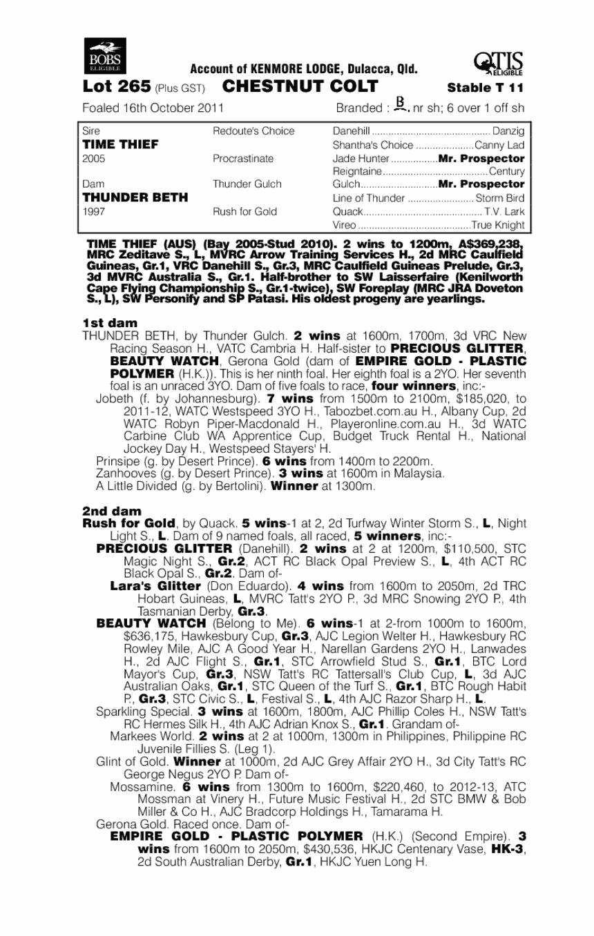 Robabank (AUS) - pedigree