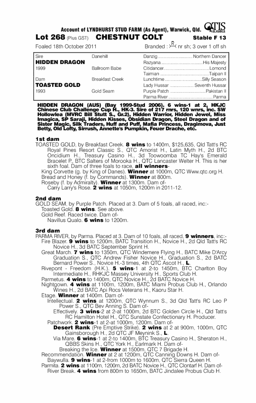 Maytown (AUS) - pedigree