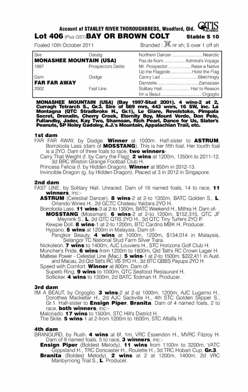 Wollumbin (AUS) - pedigree