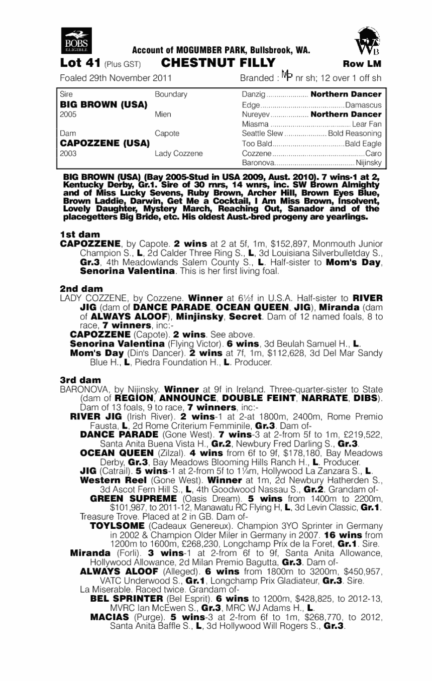 American Maid (AUS) - pedigree
