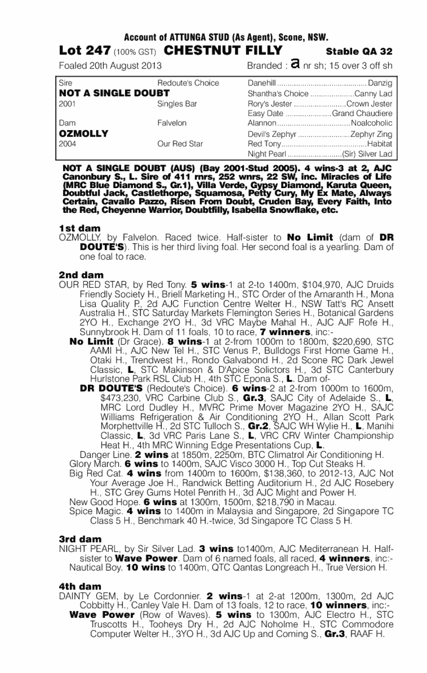 Balancing Act (AUS) - pedigree