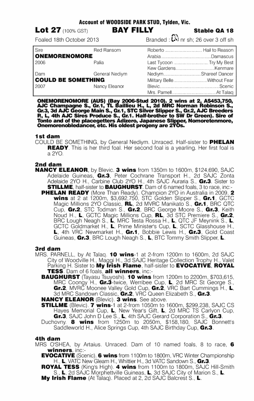 Something More (AUS) - pedigree