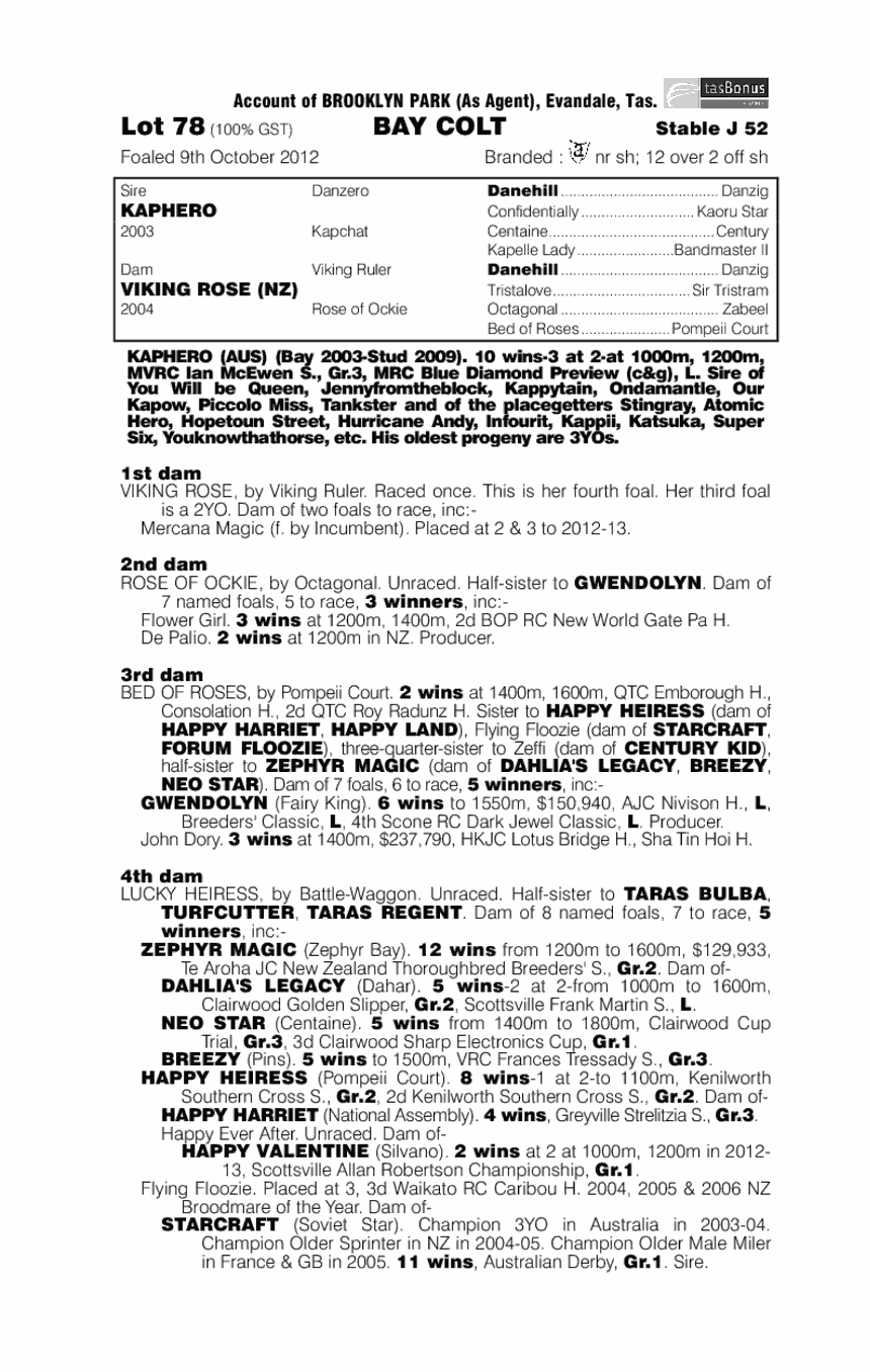 Quiet Wonder (AUS) - pedigree