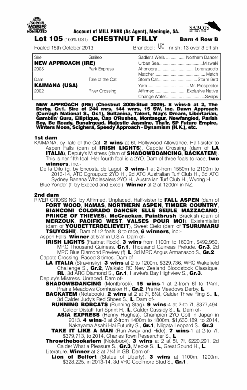 Diamond Reef (AUS) - pedigree