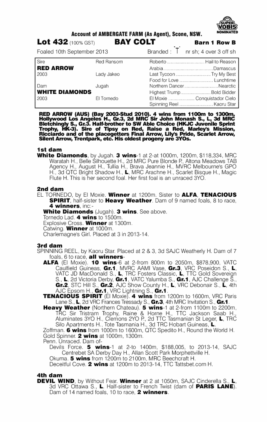 Say Good Night (AUS) - pedigree