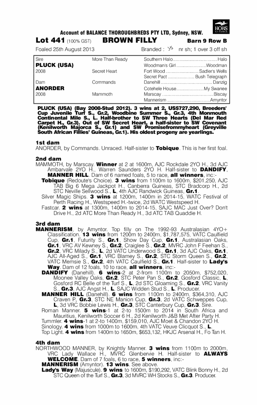 Desxiri (AUS) - pedigree