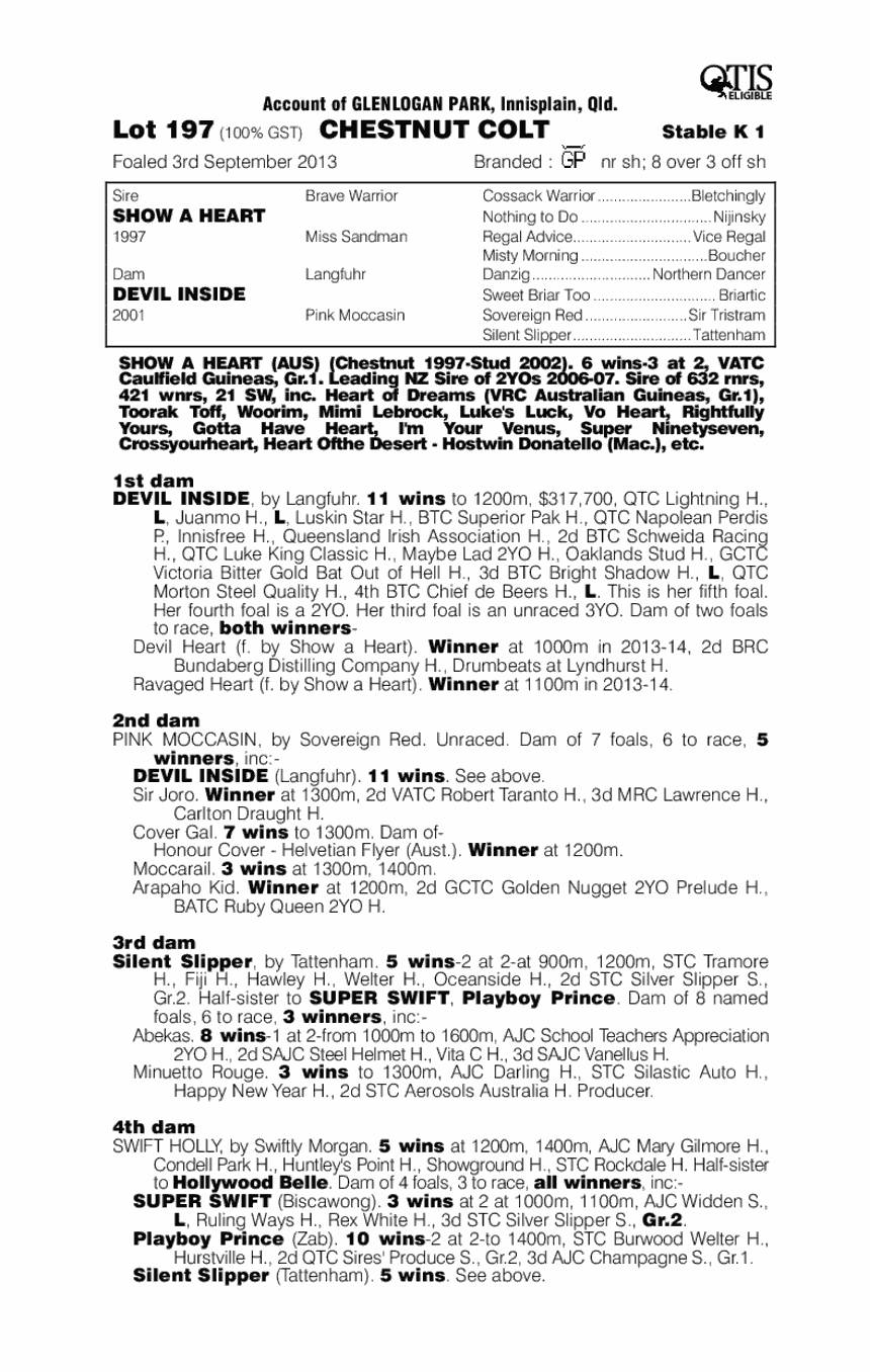 Every Single One (AUS) - pedigree