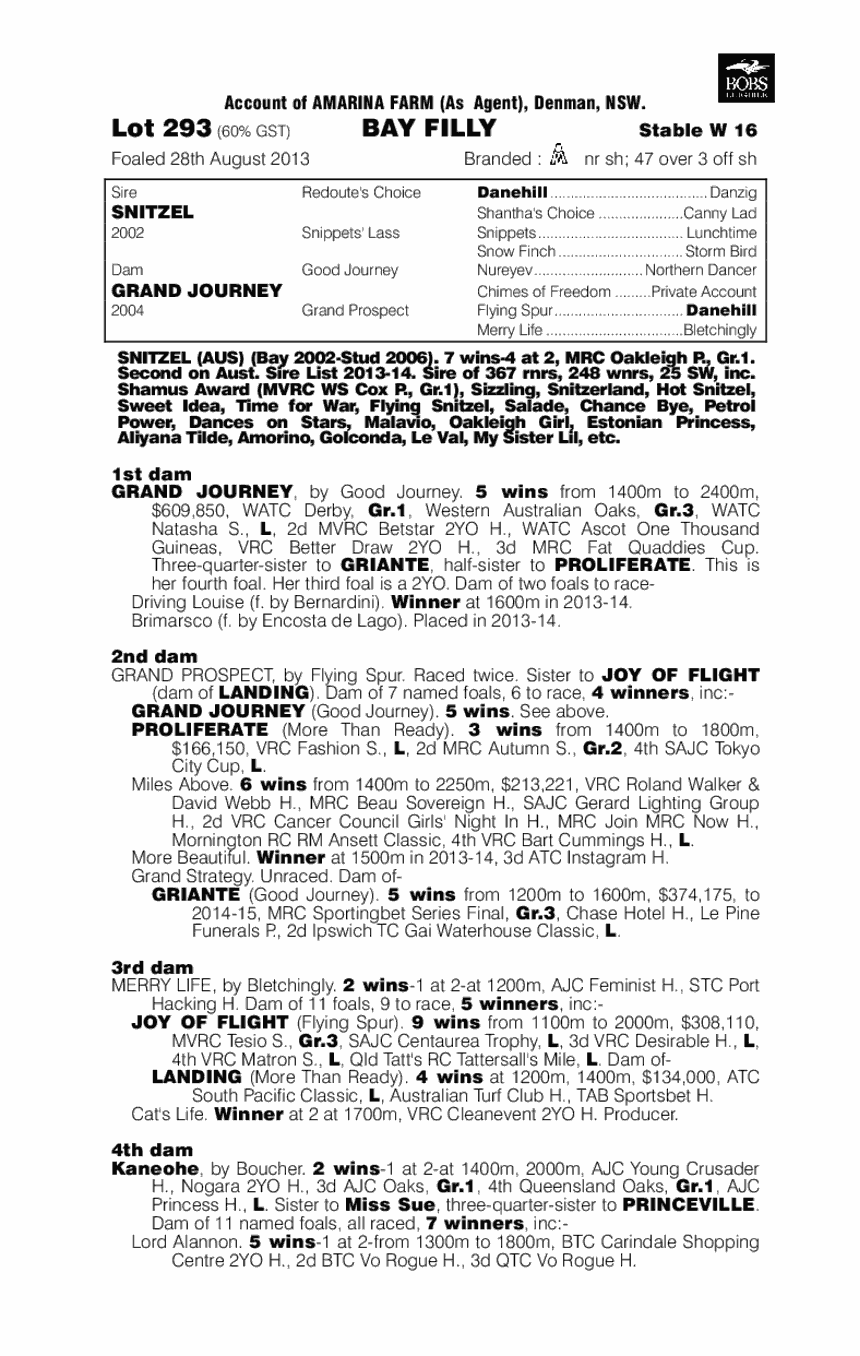 Terre Verde (AUS) - pedigree