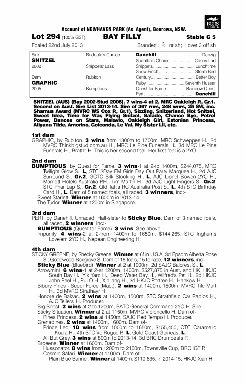 Dont Doubt Da Wife (AUS) - pedigree