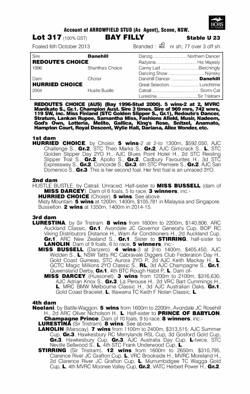 Multichoice (AUS) - pedigree