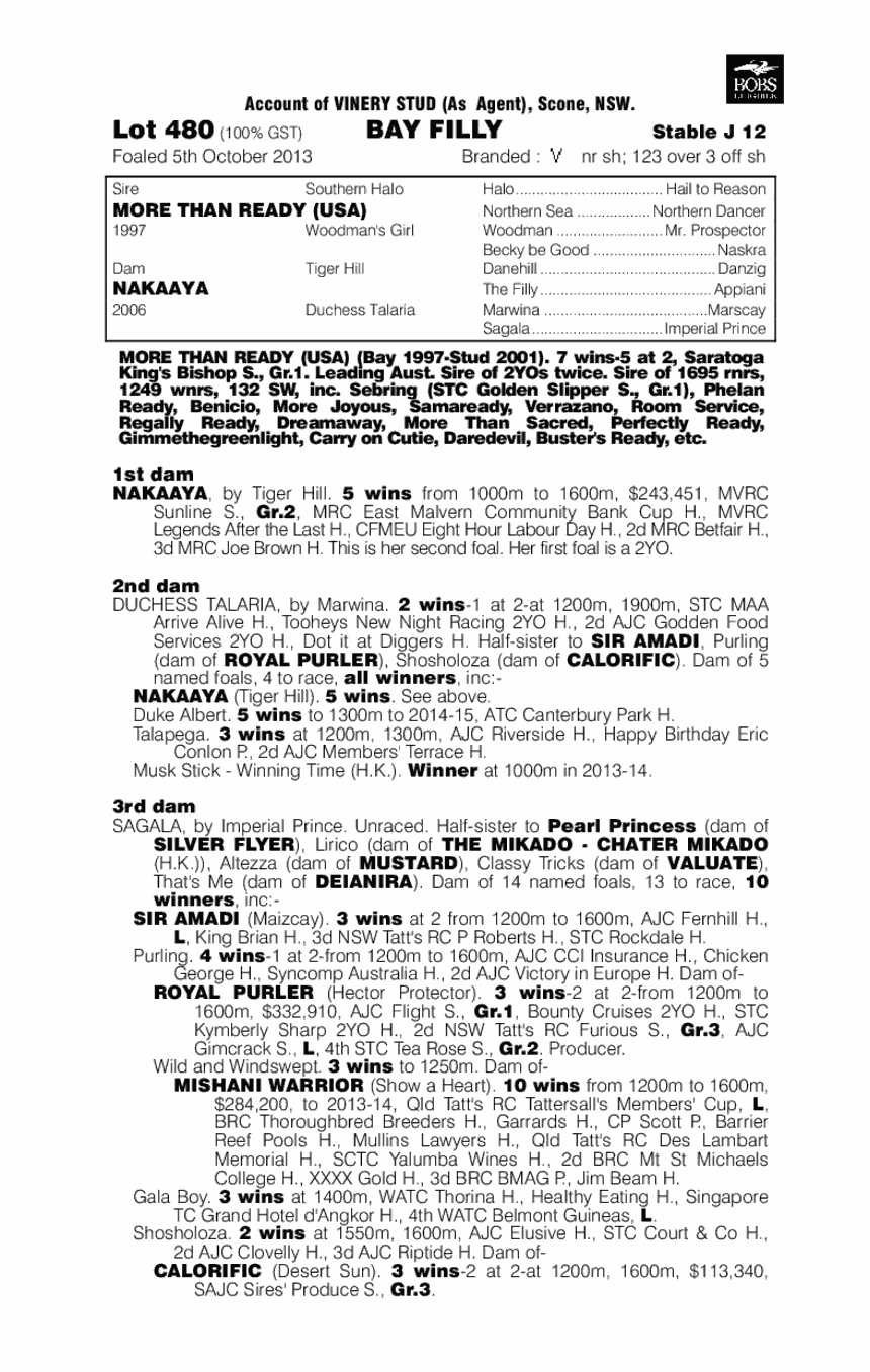 Zolani (AUS) - pedigree