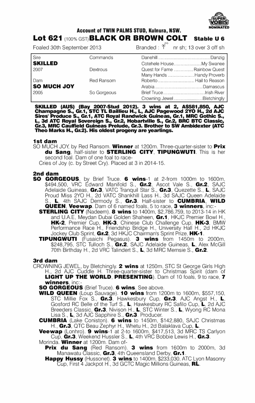 Striving To Win (AUS) - pedigree