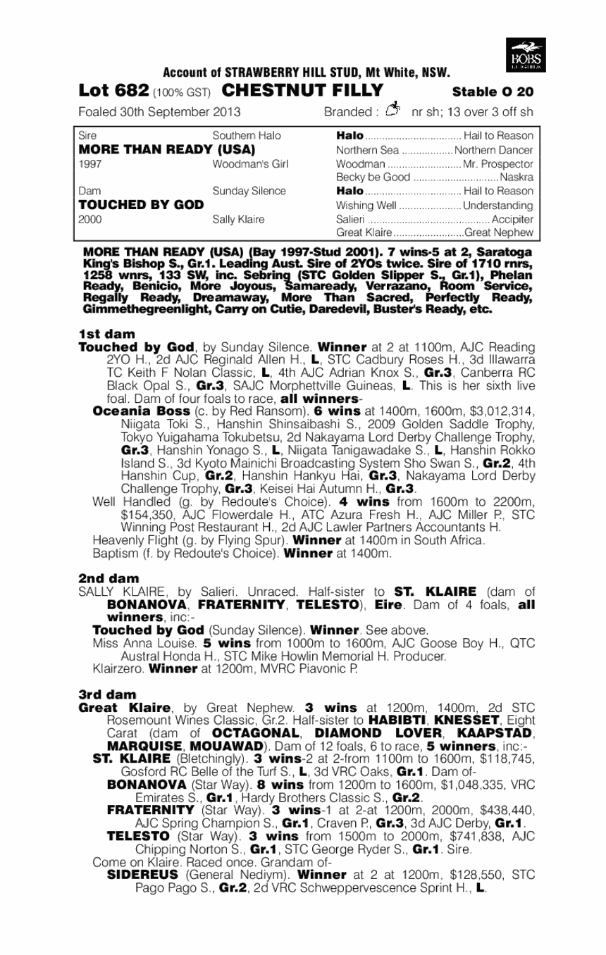 Divine Action (AUS) - pedigree