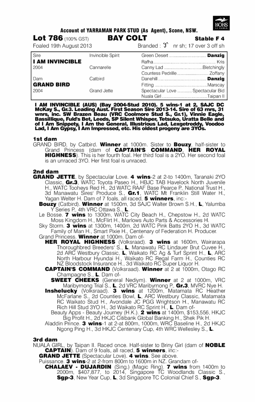 Talisker (AUS) - pedigree