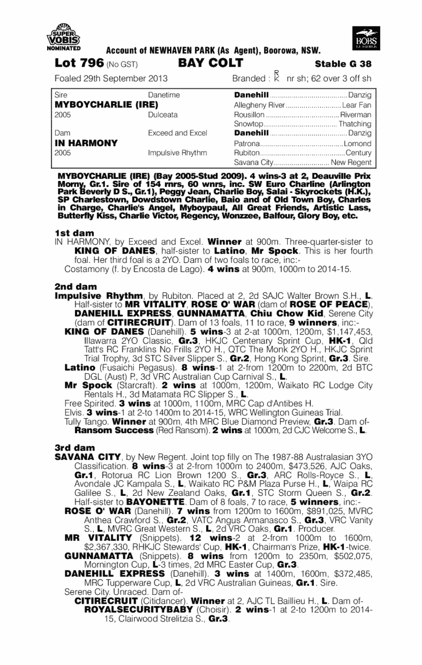 The Mechanic (AUS) - pedigree