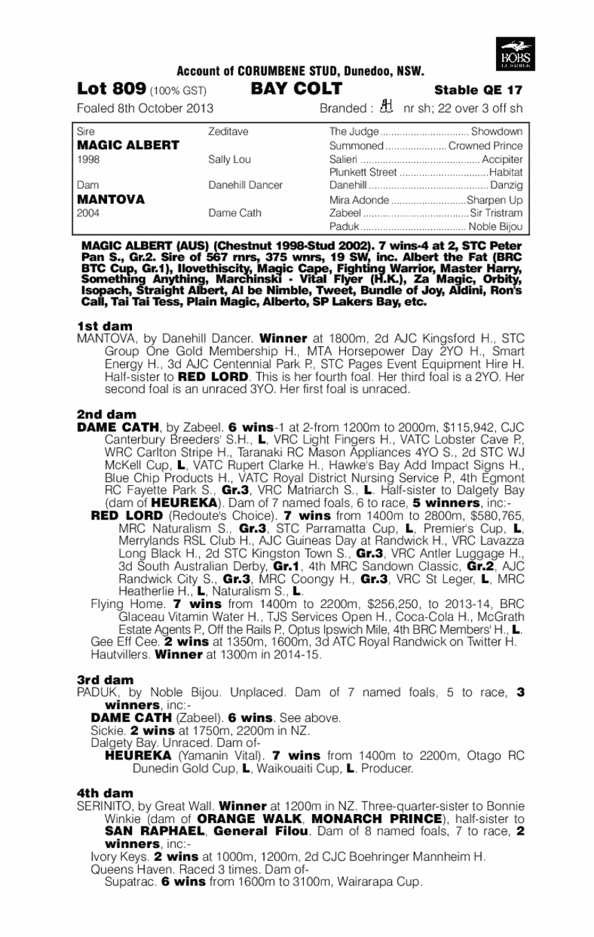 Same Old (AUS) - pedigree