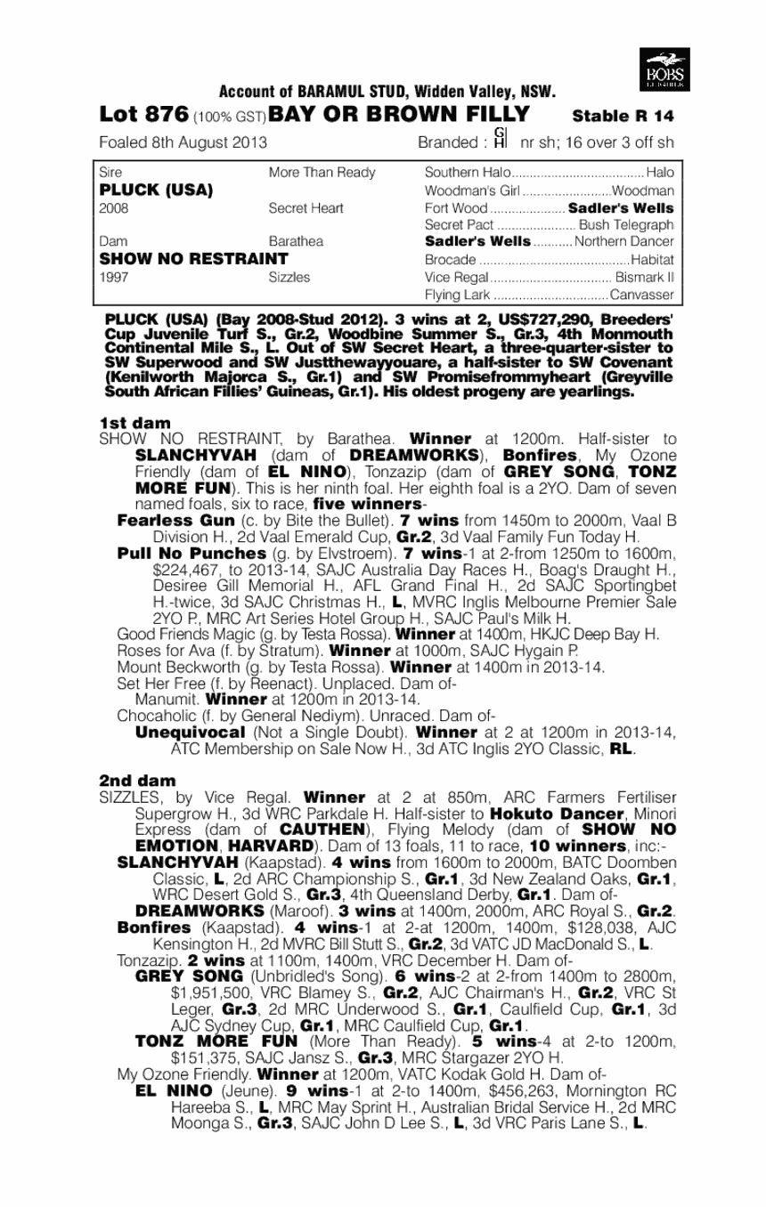 Flintoff (AUS) - pedigree