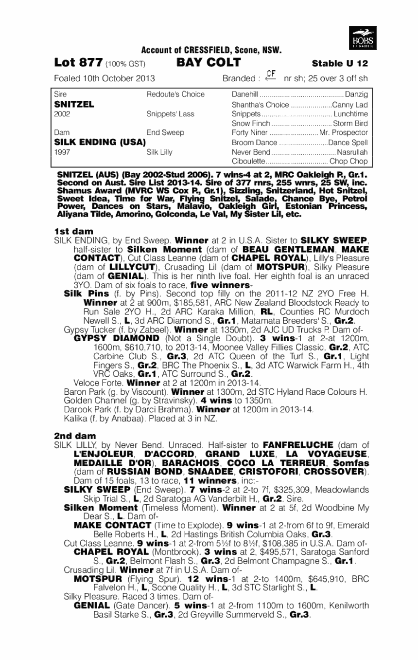 Suilven (AUS) - pedigree