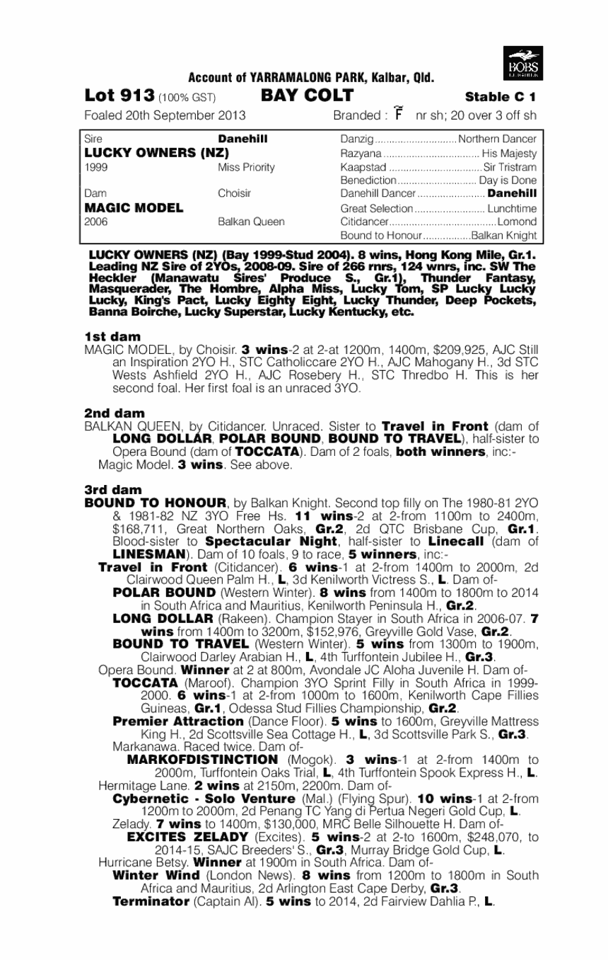 Eungai (AUS) - pedigree