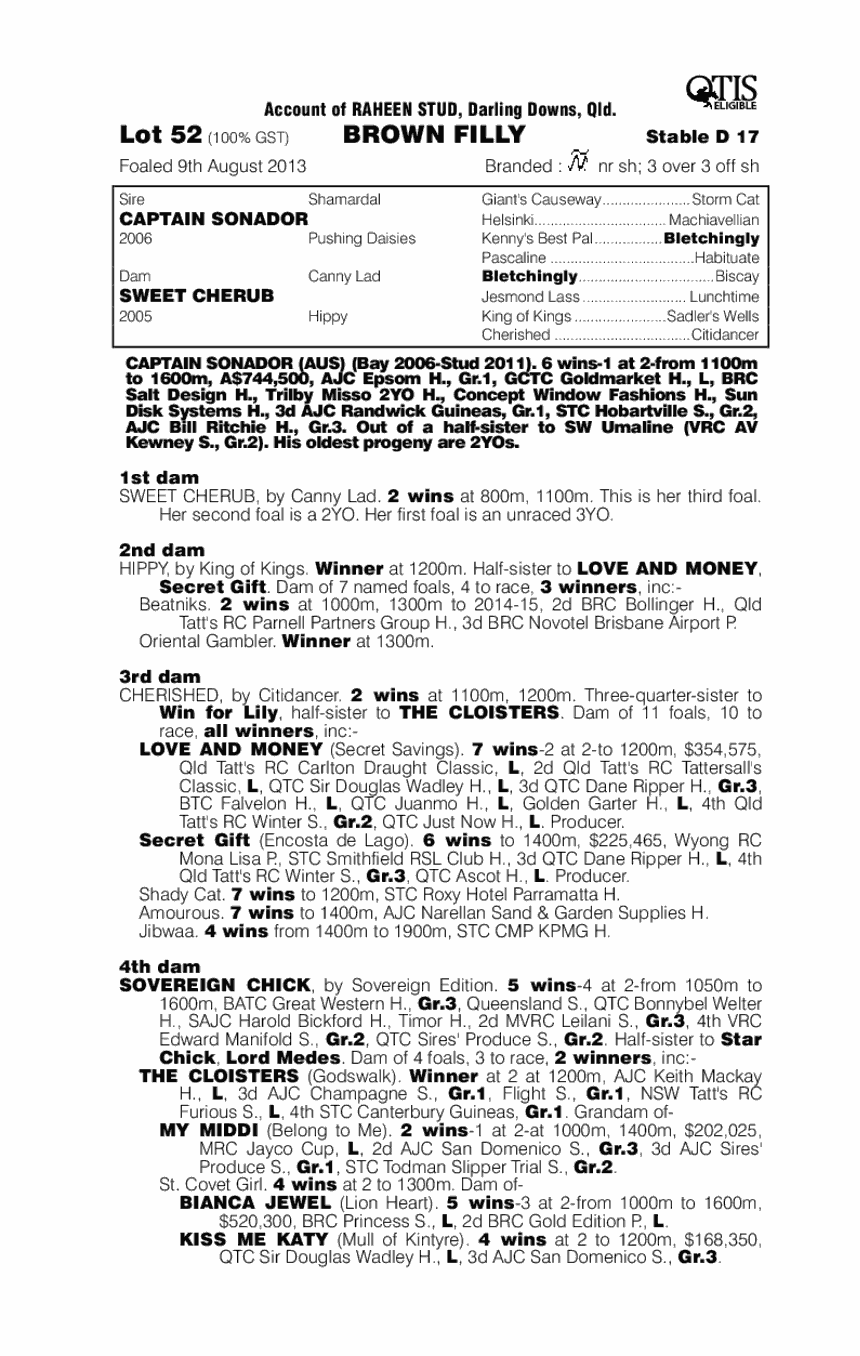 Sonador Angel (AUS) - pedigree