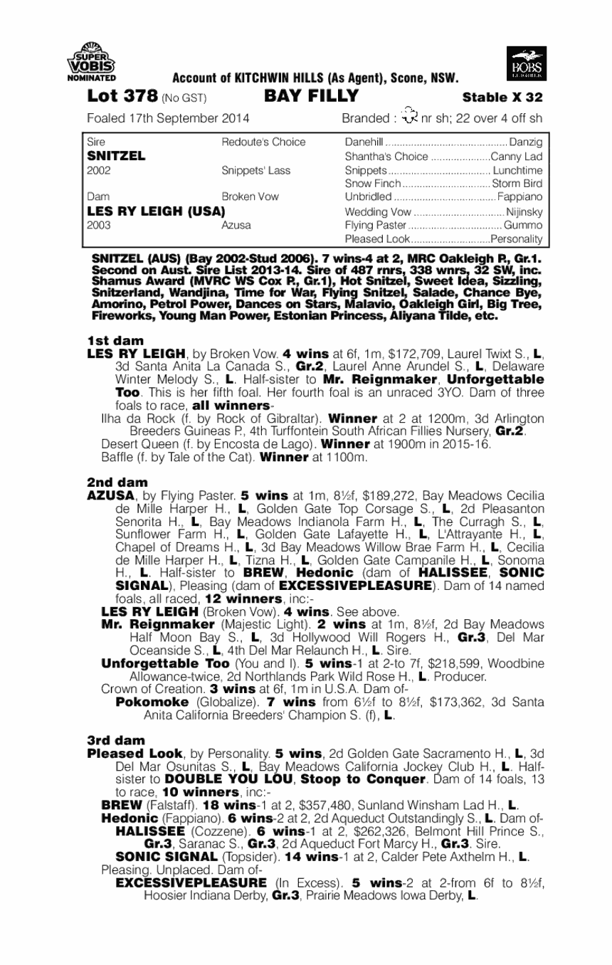 Qarah (AUS) - pedigree