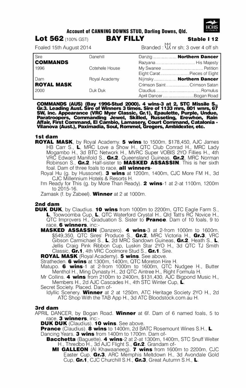 Royal Disguise (AUS) - pedigree