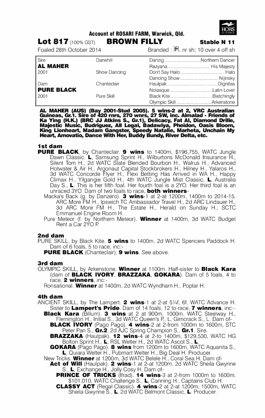 Her Luminance (AUS) - pedigree